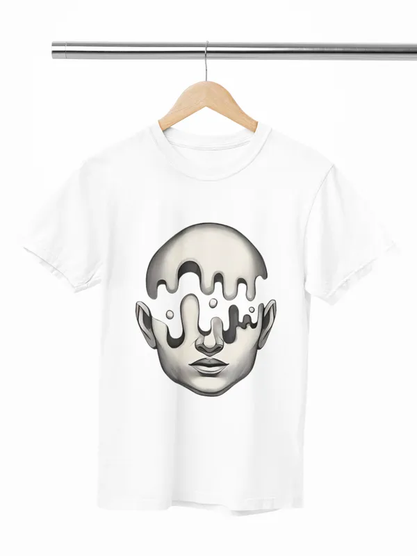 Women's_Abstract_Melting_Face_Graphic_Oversized_T-Shirt