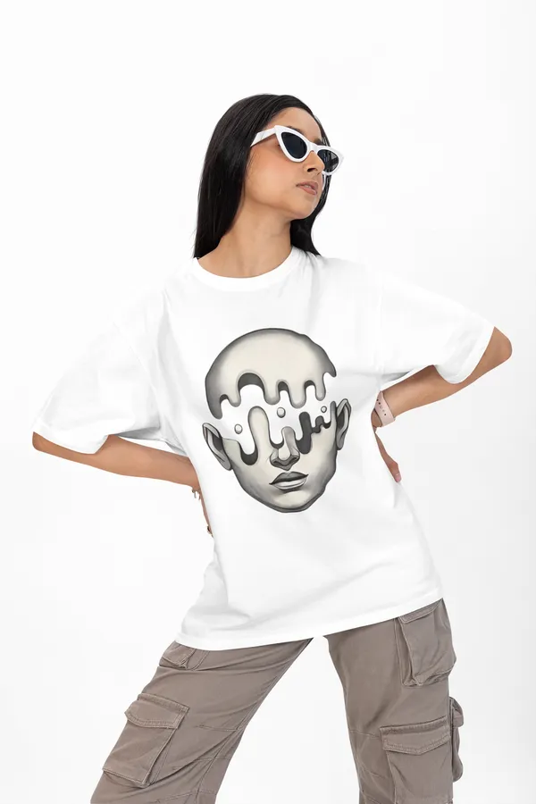 Women's_Abstract_Melting_Face_Graphic_Oversized_T-Shirt
