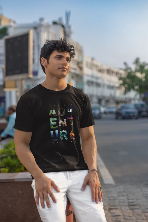 Adventure_Begins_Graphic_Print_T_Shirt_For_Men_Brown