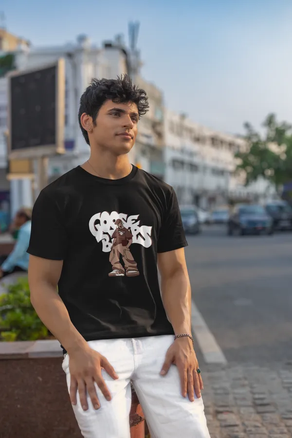 Cool_Dude_Graphic_Print_Black_T_Shirt_For_Men