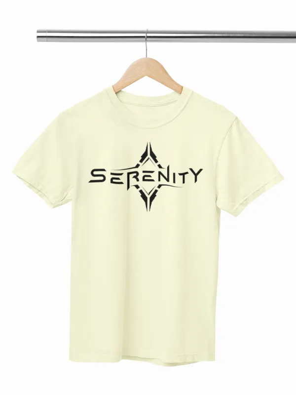 Serenity_Graphic_Print_T_Shirt_Soft_Yellow_Oversized_Crew_Neck_Tee