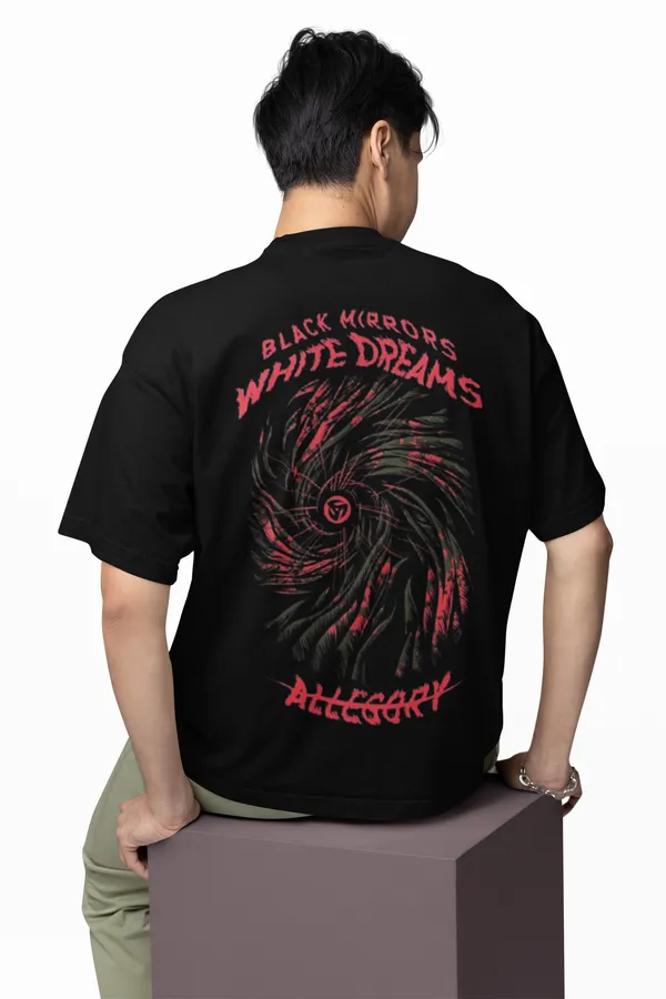 Black_Mirrors_White_Dreams_Allegory_Oversized_Graphic_T_Shirt