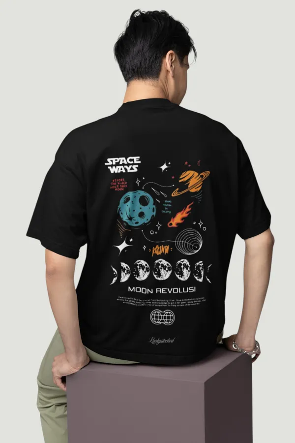 Space_Ways_Moon_Revolution_Graphic_Print_Black_T_Shirt