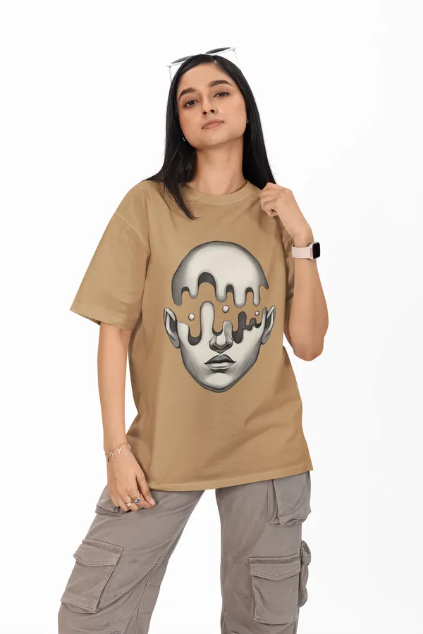 Women's_Abstract_Melting_Face_Graphic_Oversized_T-Shirt