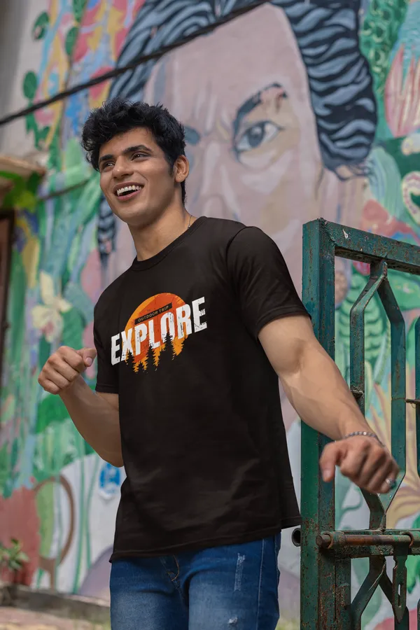Explore_Adventure_Brown_Graphic_T_Shirt_For_Men