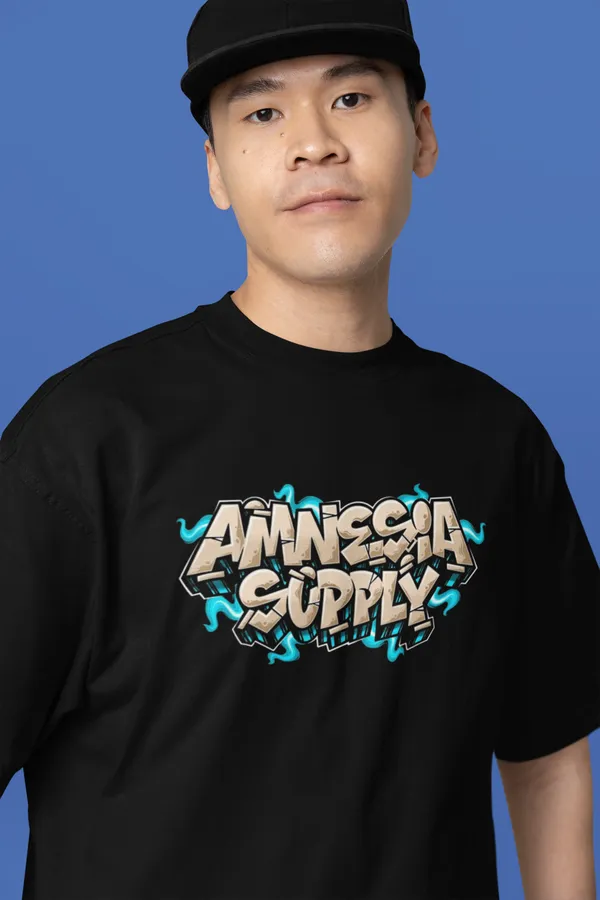 Amnesia_Supply_Graffiti_Print_Oversized_Black_T_Shirt