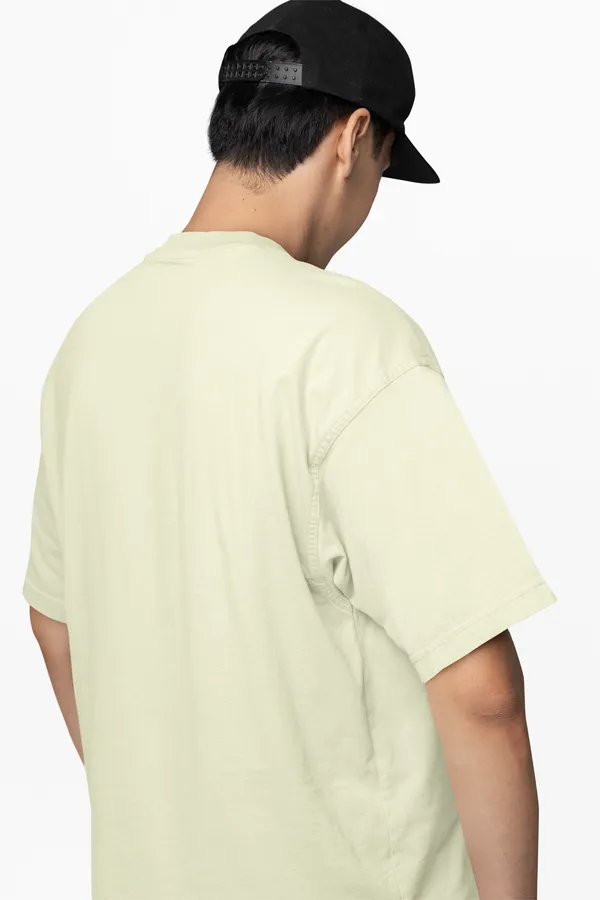 Serenity_Graphic_Print_T_Shirt_Soft_Yellow_Oversized_Crew_Neck_Tee