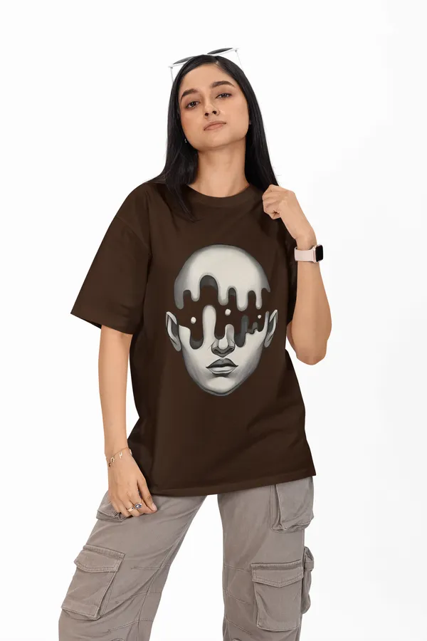 Women's_Abstract_Melting_Face_Graphic_Oversized_T-Shirt