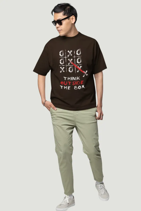 Think_Outside_The_Box_Tic_Tac_Toe_Graphic_T_Shirt_Brown