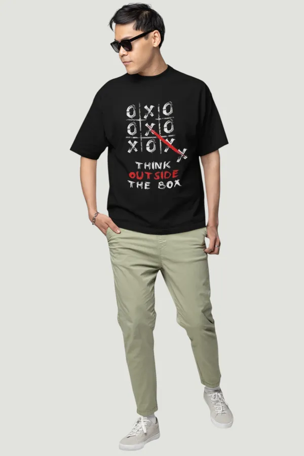 Think_Outside_The_Box_Tic_Tac_Toe_Graphic_Black_T_Shirt