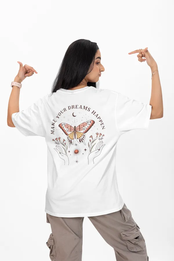 Women's_Make_Your_Dreams_Happen_Butterfly_Printed_Oversized_T-Shirt