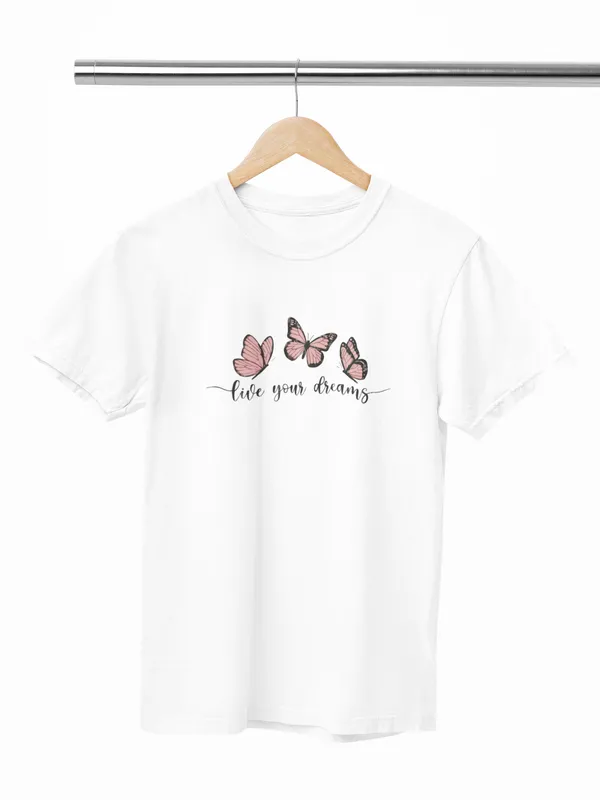 Women's_Make_Your_Dreams_Happen_Butterfly_Printed_Oversized_T-Shirt