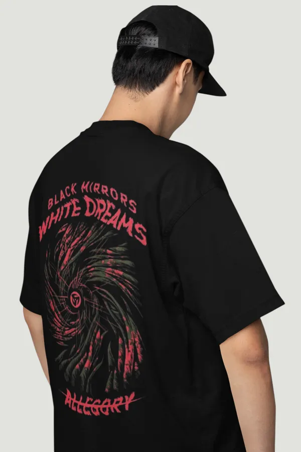 Black_Mirrors_White_Dreams_Allegory_Oversized_Graphic_T_Shirt