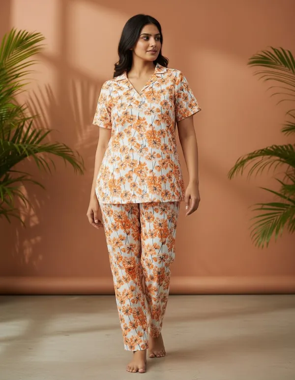 Multicolor_Cambric_100%_Cotton_Night_Suit_Set_And_Rayon_Camisole_And_Shorts_Set_For_Women_Pack_Of_2