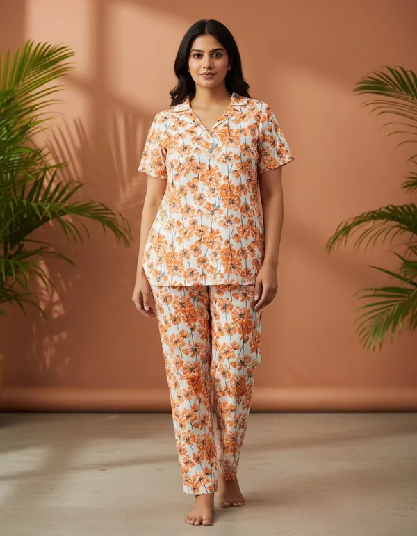 Multicolor_Cambric_100%_Cotton_Night_Suit_Set_And_Rayon_Camisole_And_Shorts_Set_For_Women_Pack_Of_2