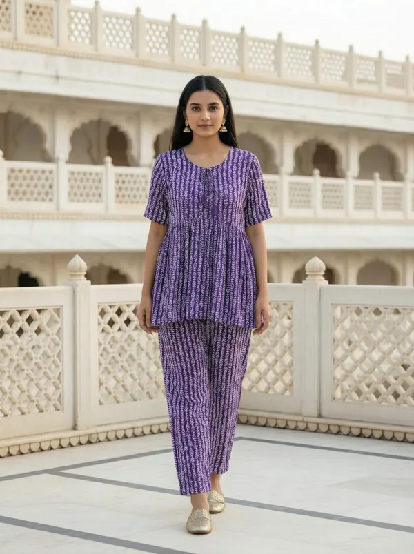 Purple_And_Blue_Rayon_Co-Ord_Set_And_Poly_Twill_Night_Suit_Set_For_Women_Pack_Of_2