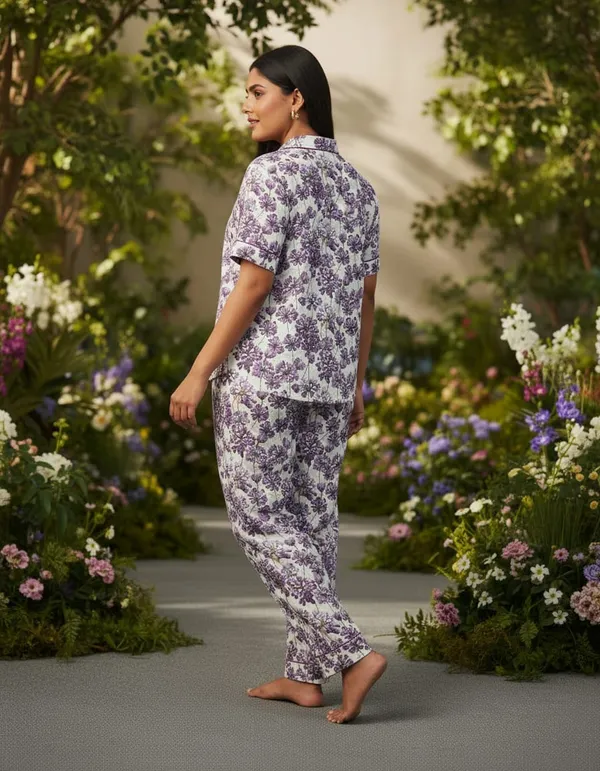 Multicolor_Cambric_100%_Cotton_Night_Suit_Set_For_Women