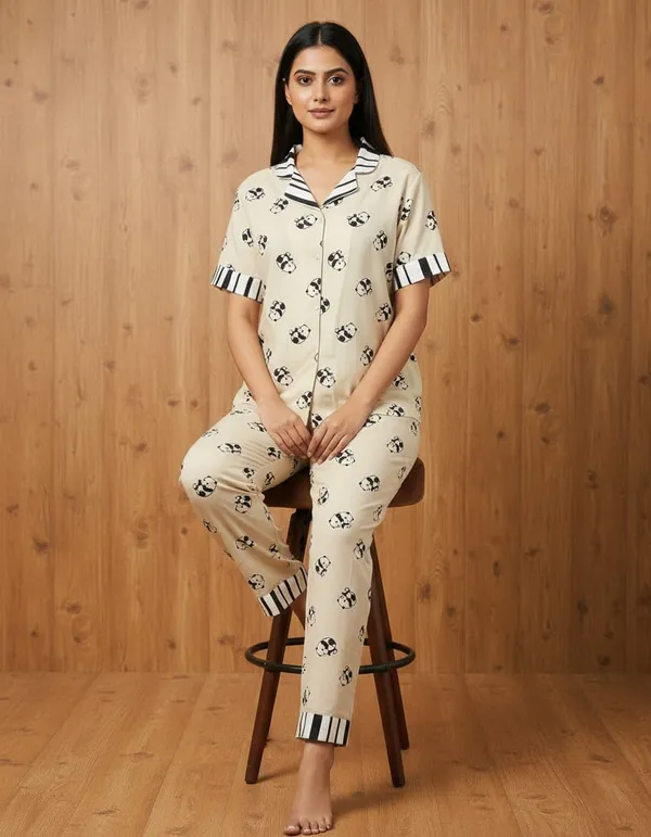 Multicolor_Rayon_Night_Suit_Set_And_Poly_Cotton_Pajama_Set_For_Women_Pack_Of_2
