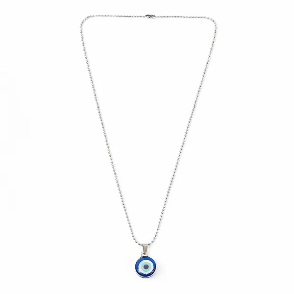 Silver_Evil_Eye_Protection_With_Stainless_Steel_Chain_Pendant_Necklace