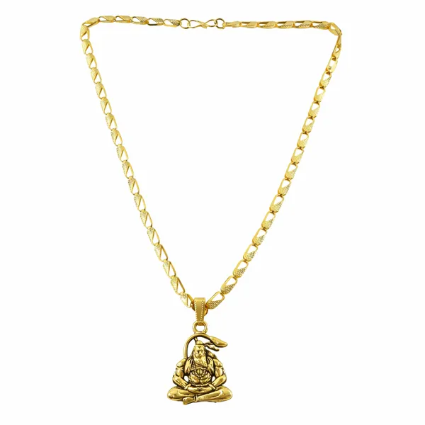 Gold_Lord_Shiva_Meditating_Tone_Pendant_Necklace