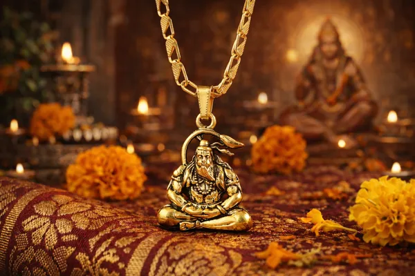 Gold_Lord_Shiva_Meditating_Tone_Pendant_Necklace