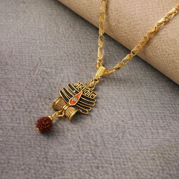 Gold_Mahadev_Trishul_With_Rudraksha_Bead_Lated_Religious_Pendant_Necklace