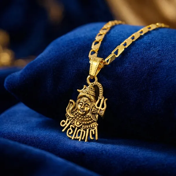 Gold_Mahakal_Toned_With_Chain_Pendant_Necklace