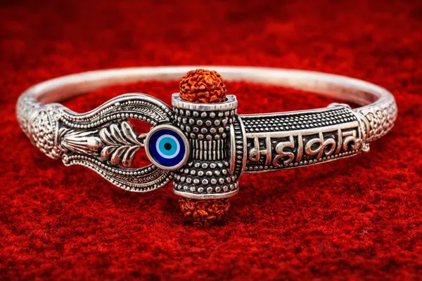 Silver_Lord_Shiva_Om_Rudraksha_Evil_Eye_Protection_Oxidized_Finish_And_Nandi_Bull_Traditional_Hindu_Religious_Kada_Bracelet_(Pack_Of_2)