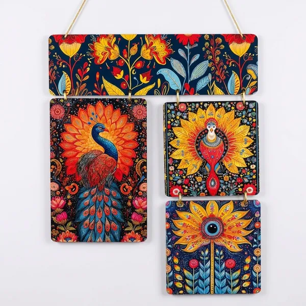 Multicolour_MDF_Sheet_Peacock_Wooden_Wall_Hanging_For_Home_And_Decor