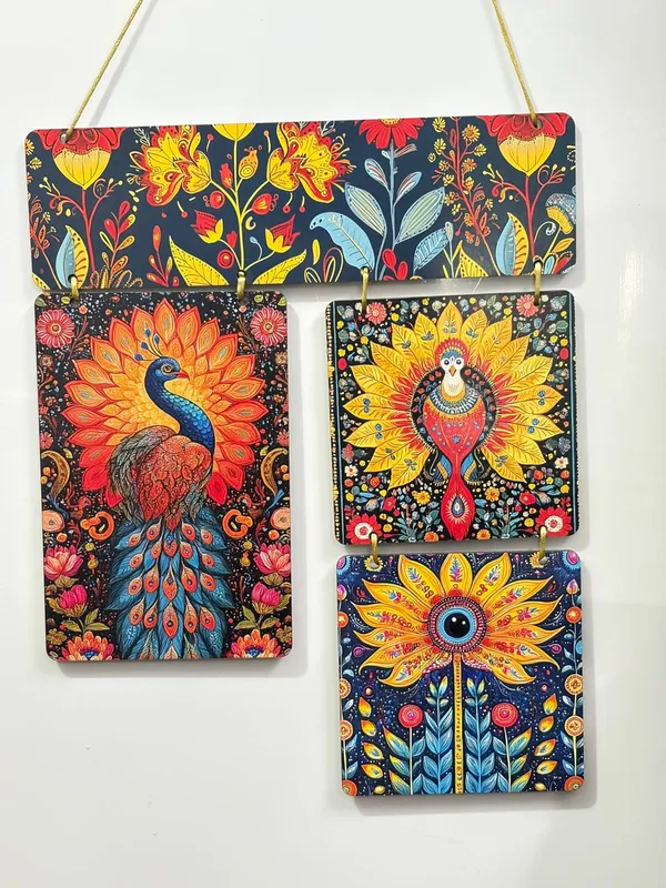Multicolour_MDF_Sheet_Peacock_Wooden_Wall_Hanging_For_Home_And_Decor