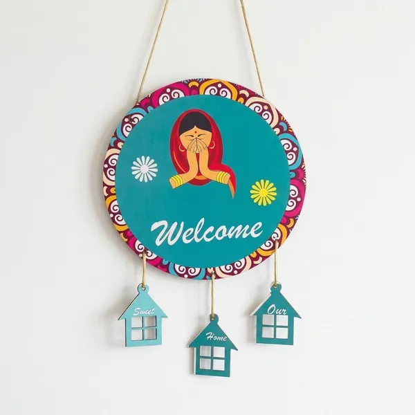 Multicolour_MDF_Sheet_Welcome_Sign_Wooden_Wall_Hanging_For_Home_And_Decor