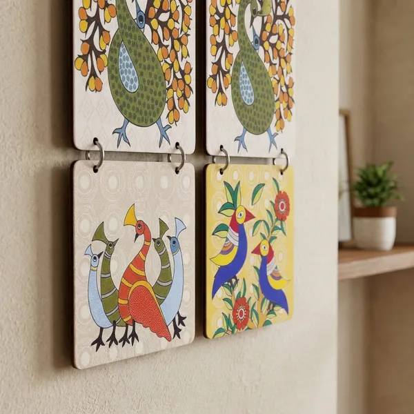 Multicolour_MDF_Sheet_Peacock_Wooden_Wall_Hanging_For_Home_And_Decor