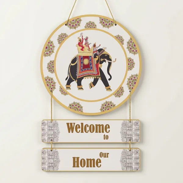 Multicolour_MDF_Sheet_Elephant_Wooden_Wall_Hanging_For_Home_And_Decor_Pack_Of_2