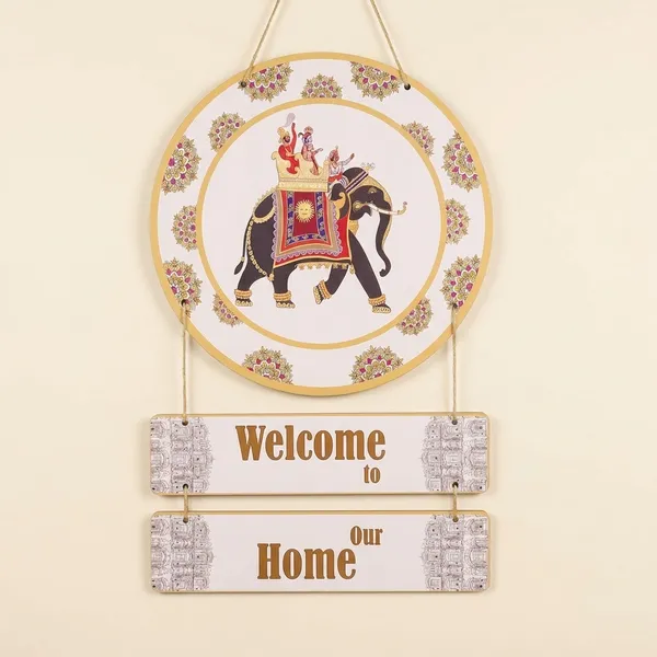 Multicolour_MDF_Sheet_Elephant_Wooden_Wall_Hanging_For_Home_And_Decor