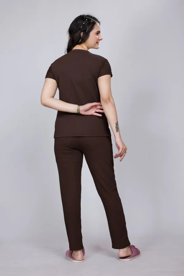 Brown_Cotton_Co-Ord_Set_For_Women