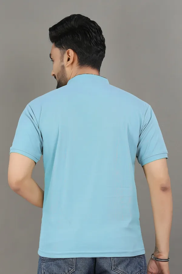Blue_Cotton_Blend_T-Shirt_For_Men