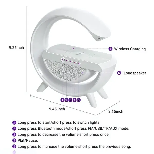 White_Led_Bluetooth_Speaker_With_Speaker