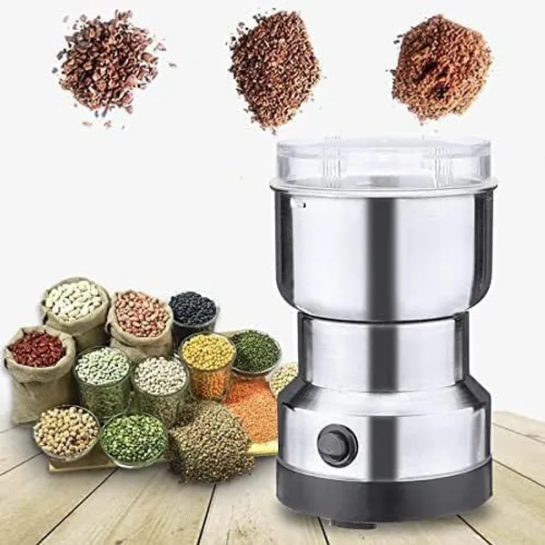 Stainless_Steel_Multifunctional_Electric_Grinder_&_Coffee_Maker_-_Mini_Spice,_Coffee,_And_Masala_Grinder_For_Beans,_Nuts,_And_Grains_-_Household_Mixer_Grinder_(Silver)
