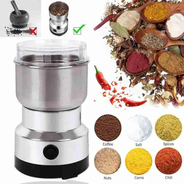 Stainless_Steel_Multifunctional_Electric_Grinder_&_Coffee_Maker_-_Mini_Spice,_Coffee,_And_Masala_Grinder_For_Beans,_Nuts,_And_Grains_-_Household_Mixer_Grinder_(Silver)