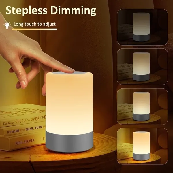 White_Plastic_Touch_Control_Led_Night_Light_Table_Lamp_For_Bedroom,_Living_Room,_And_Study,_With_Adjustable_Brightness,_Usb_Rechargeable