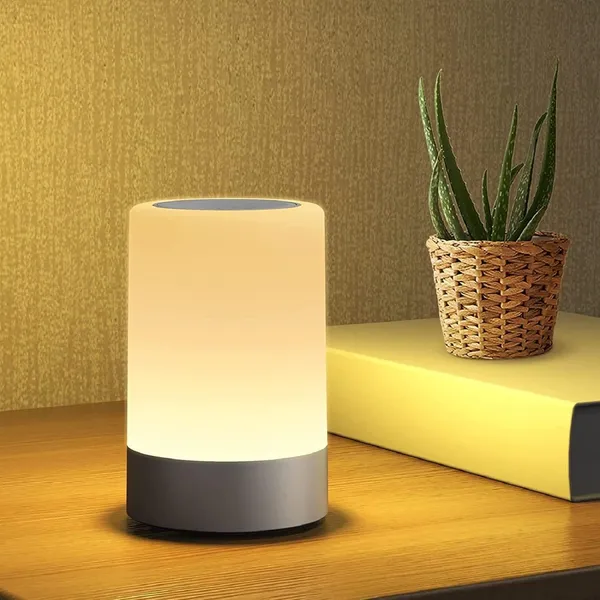 White_Plastic_Touch_Control_Led_Night_Light_Table_Lamp_For_Bedroom,_Living_Room,_And_Study,_With_Adjustable_Brightness,_Usb_Rechargeable
