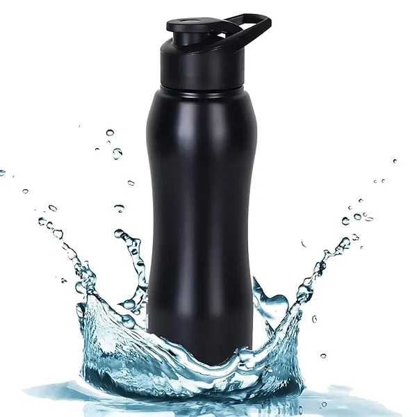 Black_Stainless_Steel_Customised_Water_Bottle_1_Litre_With_Sipper_And_Cap