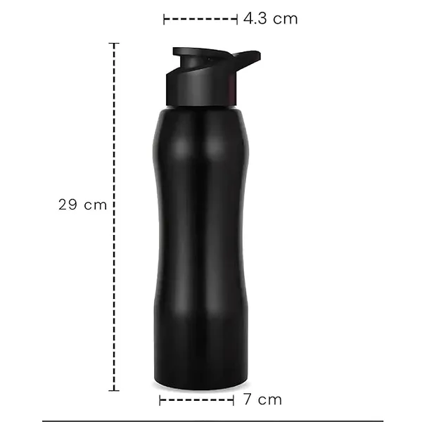 Black_Stainless_Steel_Customised_Water_Bottle_1_Litre_With_Sipper_And_Cap