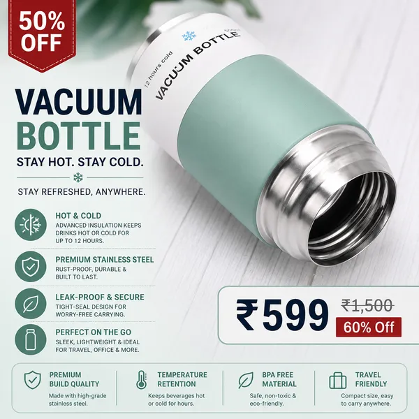 Multicolour_Stainless_Steel_Vacuum_Bottle_Set_With_2_Mugs_500_Ml_-_Insulated_Flask_Gift_Set
