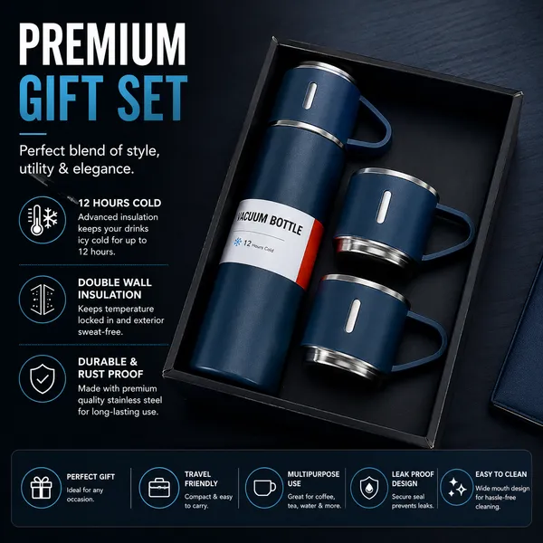Multicolour_Stainless_Steel_Vacuum_Bottle_Set_With_2_Mugs_500_Ml_-_Insulated_Flask_Gift_Set