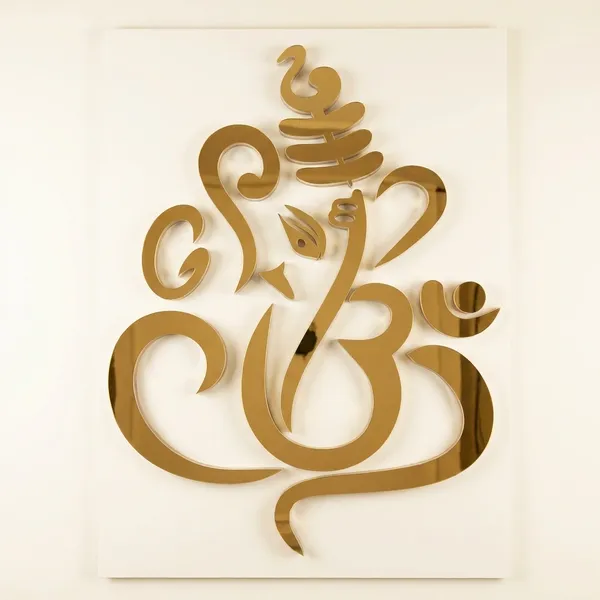 Golden_And_White_Steel_Led_Religious_Wall_Decor_For_Wall_Decor