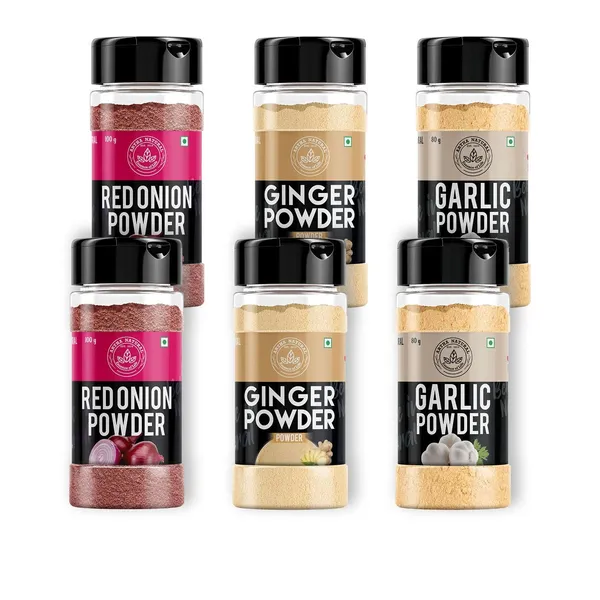 Pack_Of_6_Onion_Powder,_Ginger_Powder_Adrak,_Garlic_Powder_Shaker_Jar_For_Cooking_Baking_Everyday_Use_Pure_Natural_Powder_Super_Saver_Combo_Pack_Of_6