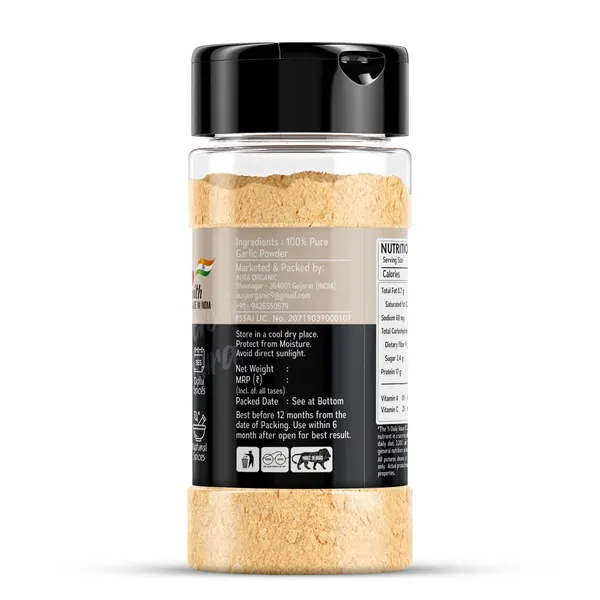 Garlic_Powder_Shaker_Jar_For_Cooking_Baking_160G_Best_Spice_Dehydrated