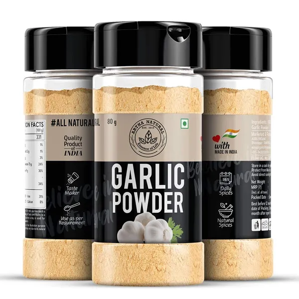 Garlic_Powder_Shaker_Jar_For_Cooking_Baking_160G_Best_Spice_Dehydrated