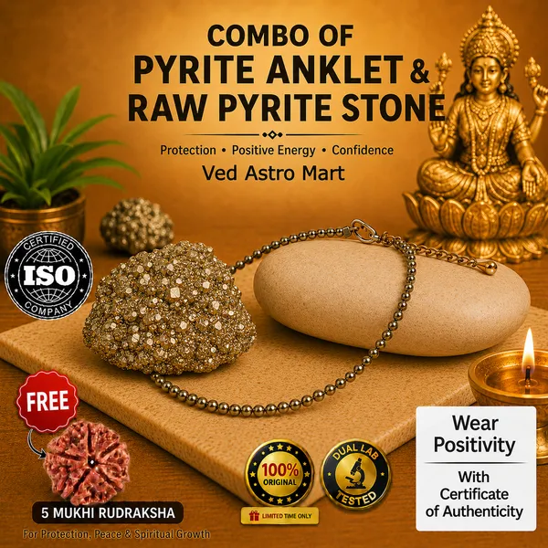 Pyrite_Anklet_+_Raw_Pyrite_stone_(Lab_Certified)